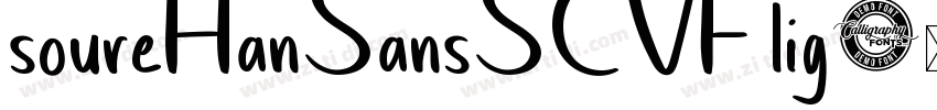 soureHanSansSCVF lig字体转换